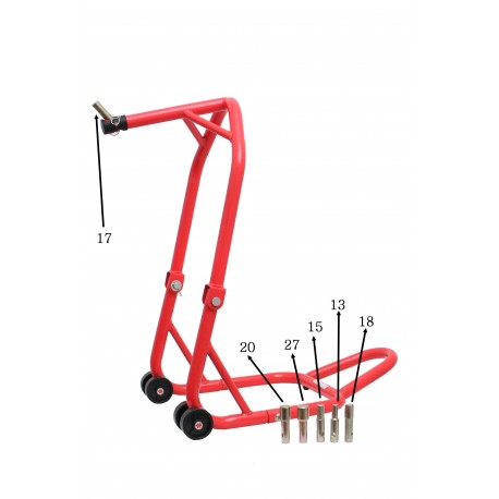 CAVALLETTO ALZAMOTO ANTERIORE SOTTO CANOTTO +5 PIN