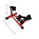Cavalletto Blocca Ruota Moto Anteriore Universale Metallo rosso garage Sosta